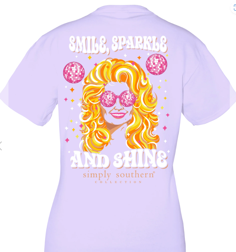 SIMPLY SOUTHERN SMILE SPARKLE SHINE T-SHIRT — Studio 24E